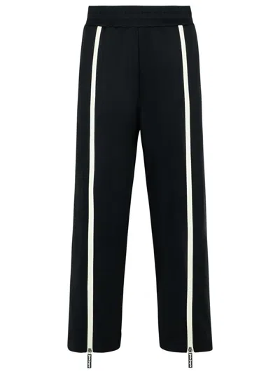 PALM ANGELS PALM ANGELS TRACK' BLACK POLYESTER BLEND PANTS