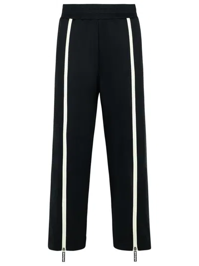 PALM ANGELS PALM ANGELS TRACK' BLACK POLYESTER BLEND PANTS