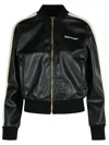 Shop Palm Angels Track' Black Polyester Blend Sweatshirt