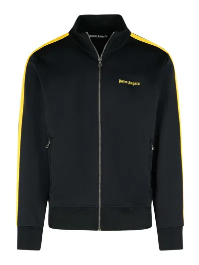 PALM ANGELS TRACK BLACK POLYESTER SWEATSHIRT