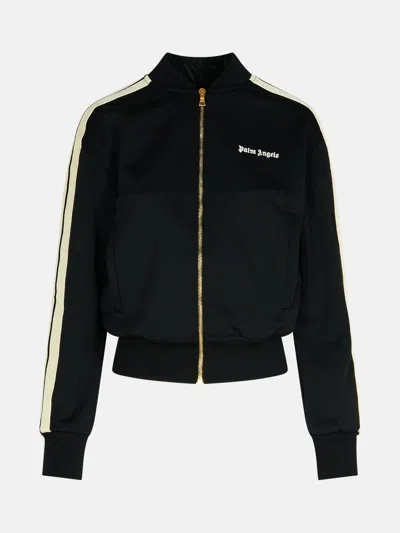 PALM ANGELS 'TRACK' BLACK POLYESTER SWEATSHIRT