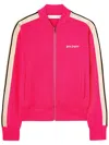 Palm Angels Logo Embroidered Track Jacket In ピンク