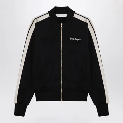 Palm Angels Track Sweatshirt With Contrast Bands In Black