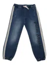 Palm Angels Logo-print Jeans In Blue