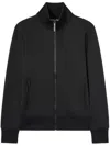 Palm Angels Curved Logo Track Jacket In Black  