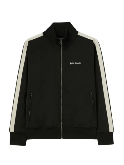 Palm Angels Track Jacket With Embroidered Logo In Black