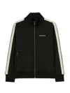 Palm Angels Logo-embroidered Zip-up Jacket In Black