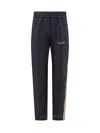 PALM ANGELS PALM ANGELS TRACK LOGO TROUSERS IN LINEN