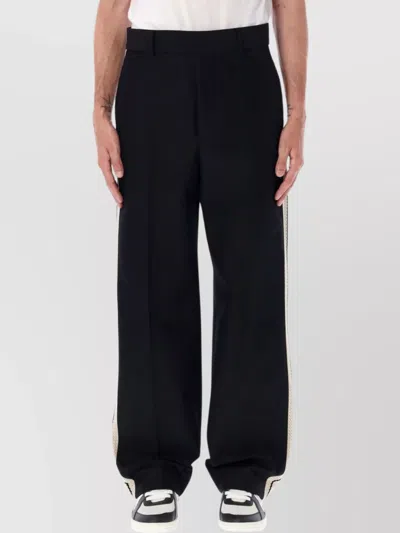 Palm Angels Track Pant Side Stripe In Black