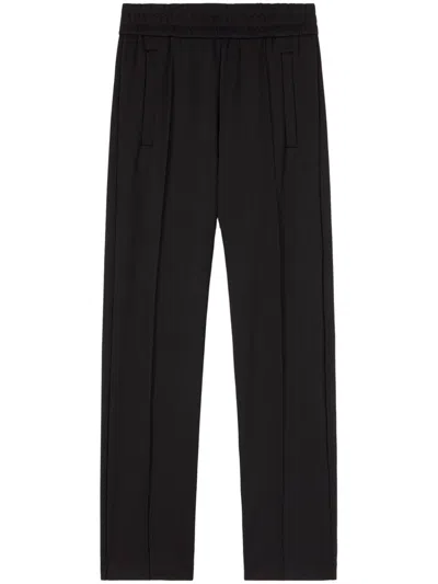 Palm Angels Curved Logo Track Pants In Black