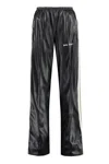 Palm Angels Loose Fit Track Pants With Faux Leather Effect