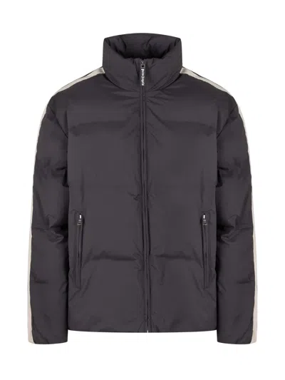 Palm Angels Track Puffer Jacket In Black