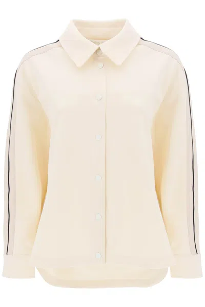 Palm Angels Classic Track Shirt In Neutrals