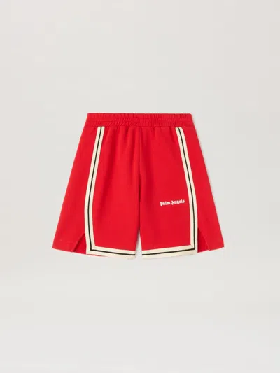 Palm Angels Track Shorts In Red