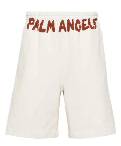 Palm Angels Track Shorts In White