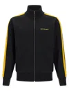 Palm Angels Track Black Polyester Sweatshirt In Black