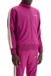 Palm Angels 'track Sweatshirt With Contrasting Bands In Purple