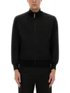 Palm Angels Track Sweatshirt With Logo In Black