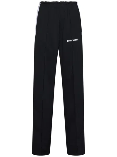 Palm Angels Track Trousers In Nero/bianco