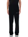 Palm Angels Black Classic Logo Knit Track Pants In Black