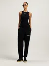 Palm Angels Training Track Tank Top In Black