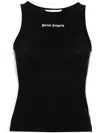 Palm Angels Crew Neck Racerback Sleeveless Tank Top In Multicolor
