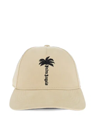 Palm Angels Tree-embroidered Baseball Cap In Neutral