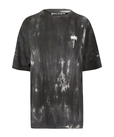 Palm Angels Trendydyed Tshirt In Black