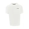 Palm Angels White T-shirt With Frontal Logo In White