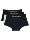 Palm Angels Logo Elastic Waistband Three-pack In Multi