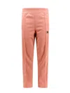 Palm Angels Trouser With Embroidered Monogram On The Front In Pink