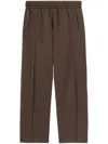 Palm Angels Techno Fabric Track Pants In Brown