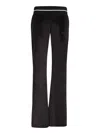 Palm Angels Woman Pants Black Size M Polyester, Elastane In Black