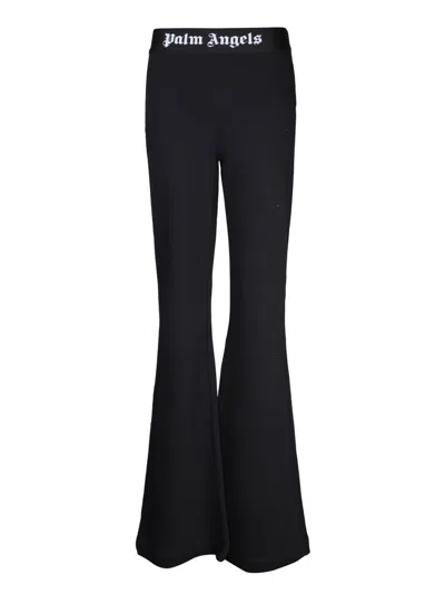 Palm Angels Knitted Trousers In Black