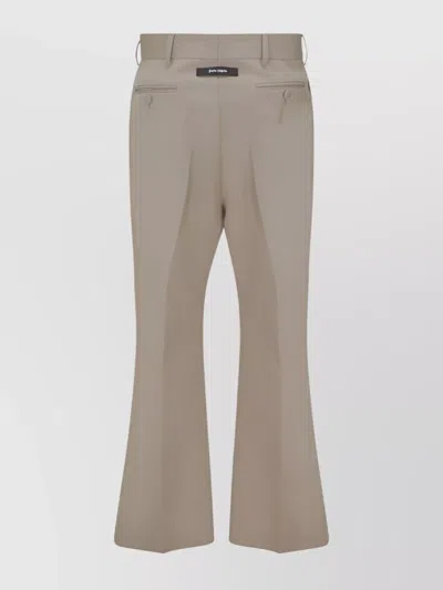 Palm Angels Trousers Featuring Flared Silhouette And Back Pockets In Neutral