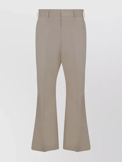 Palm Angels Trousers Featuring Flared Silhouette And Back Pockets In Neutral