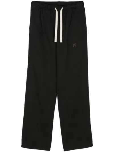 Palm Angels Men Trousers With Logo In Black