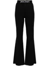 Palm Angels Black Elasticized Lounge Pants In Black