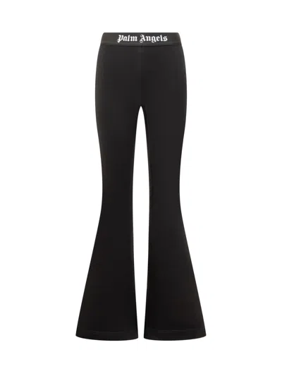 Palm Angels Classic Logo Flared Pants In 1001