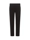 Palm Angels Trousers With Logo In Black Of