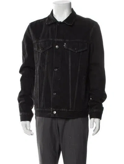 Pre-owned Palm Angels Trucker Jacket In Gray