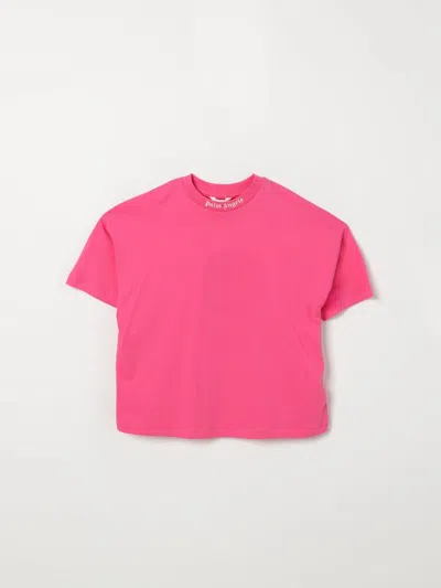 Palm Angels T-shirt  Kids Color Fuchsia In Pink