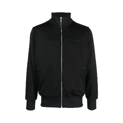 Pre-owned Palm Angels Tuxedo Leopard Track Jacket 'black/white'