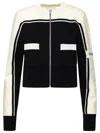 Palm Angels Wool Sweater With Contrast Trim And Side Pockets