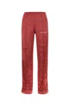 Palm Angels Tyrian Purple Viscose Pant In Purple