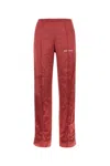 Palm Angels Tyrian Purple Viscose Pant In 2703