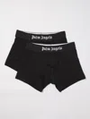 Palm Angels Men's Set Of Two Cotton Boxers | Size Small | Pmuh001c99fab0020110 Color Whiteblack In Schwarz