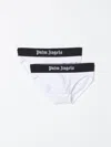 Palm Angels Logo-print Briefs (pack Of Two) In White