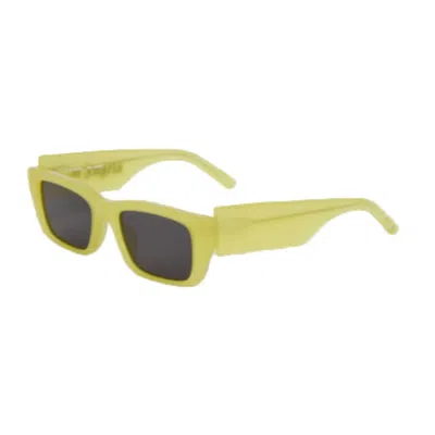 Palm Angels Unisex Black Rectangular Sunglasses Peri002palm 1807 In Green
