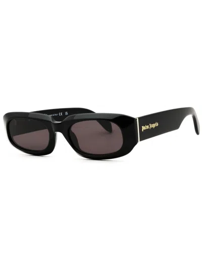 Palm Angels Unisex Oval Mini Sunglasses In Black